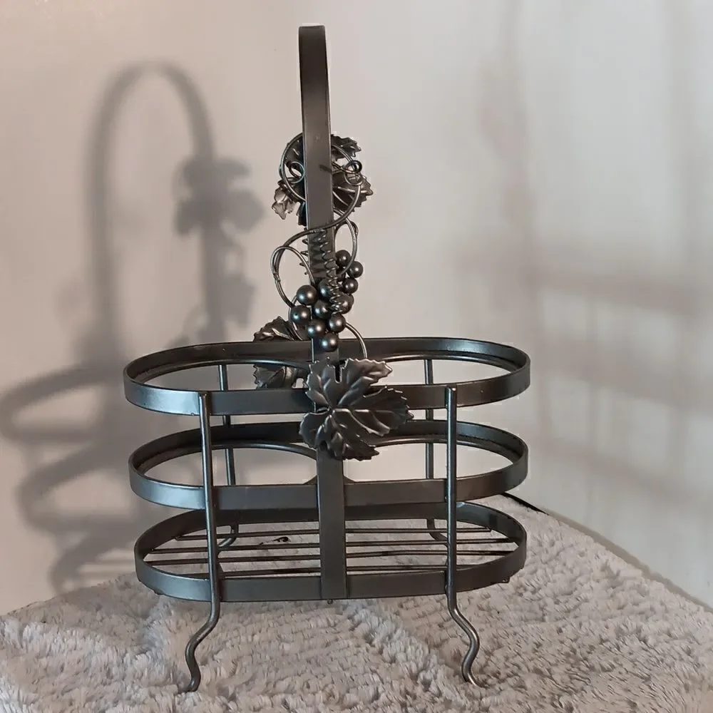 Metal Wine Bottle Caddy